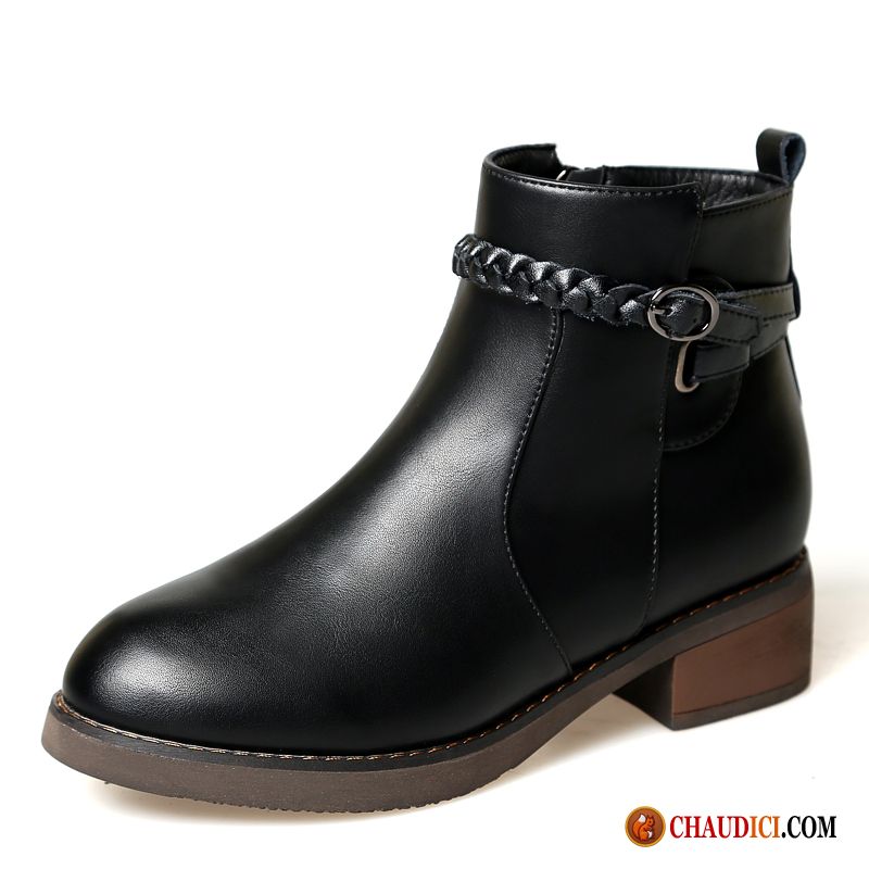 Bottes En Cuir Pour Femme Blé Cuir Véritable Étudiant Bottes Femme Angleterre