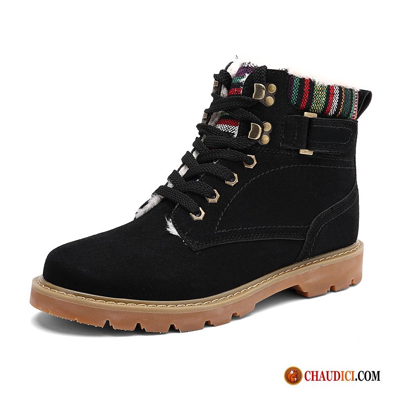 Bottes En Soldes Homme Bottes Bottes Courtes Matelassé Bottes De Neige Hiver En Ligne