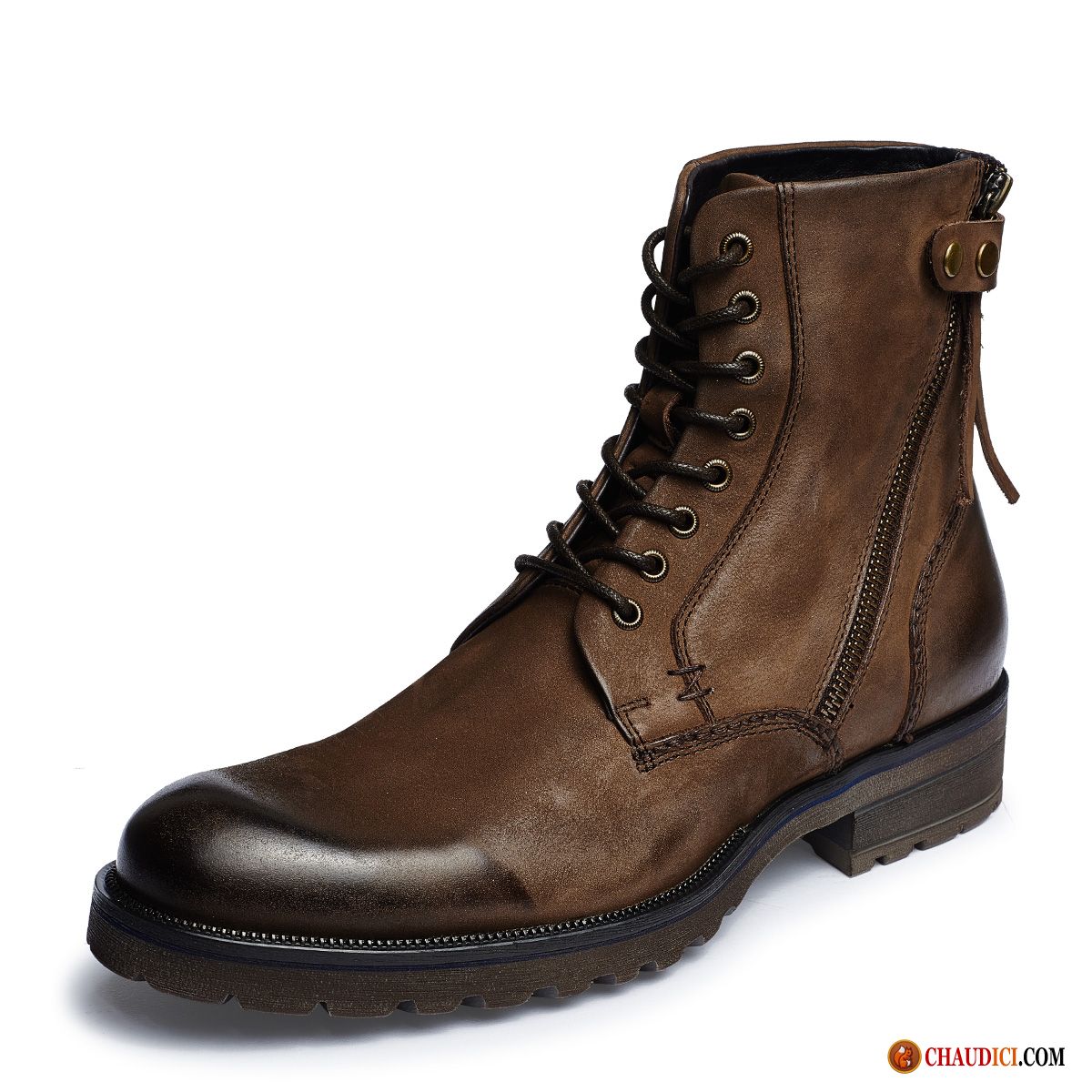 Bottes Marron Homme Bottes Bottes Martin Désert Hautes En Cuir Pas Cher