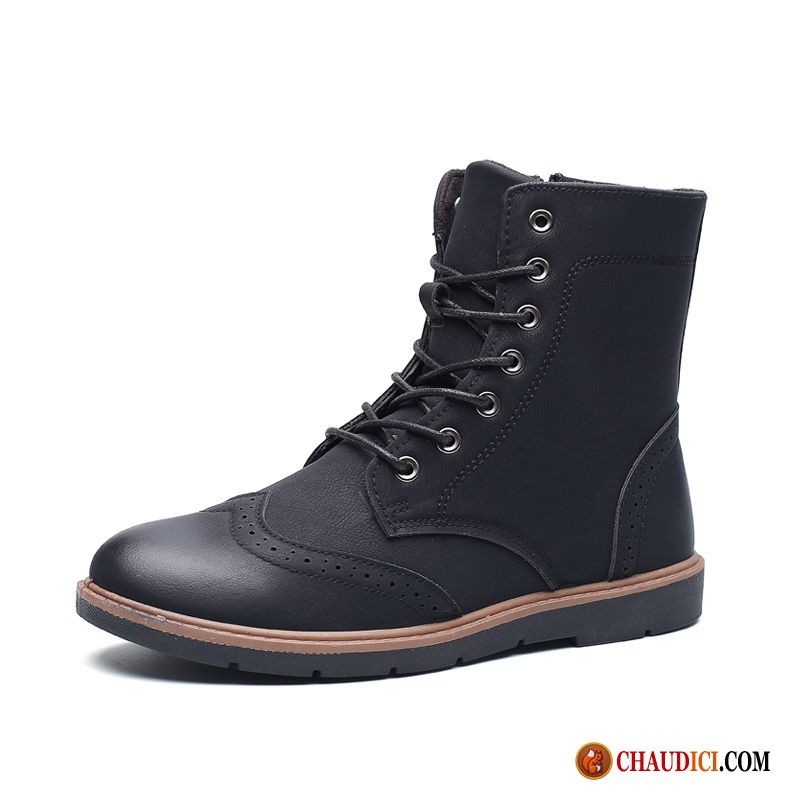 Bottes Pour Hommes Bottes Martin Hautes Printemps Tendance Bottes Courtes