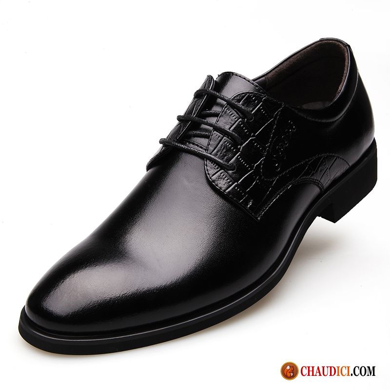 Bottines Cuir Noir Homme Jeunesse Derbies Costume Formel Chaussures De Travail Travailler