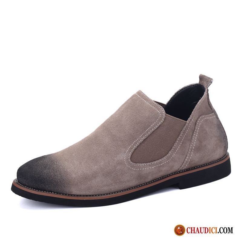 Chaussure Botte Homme Rétro Tendance Bottes Courtes Décontractée Bottes Martin