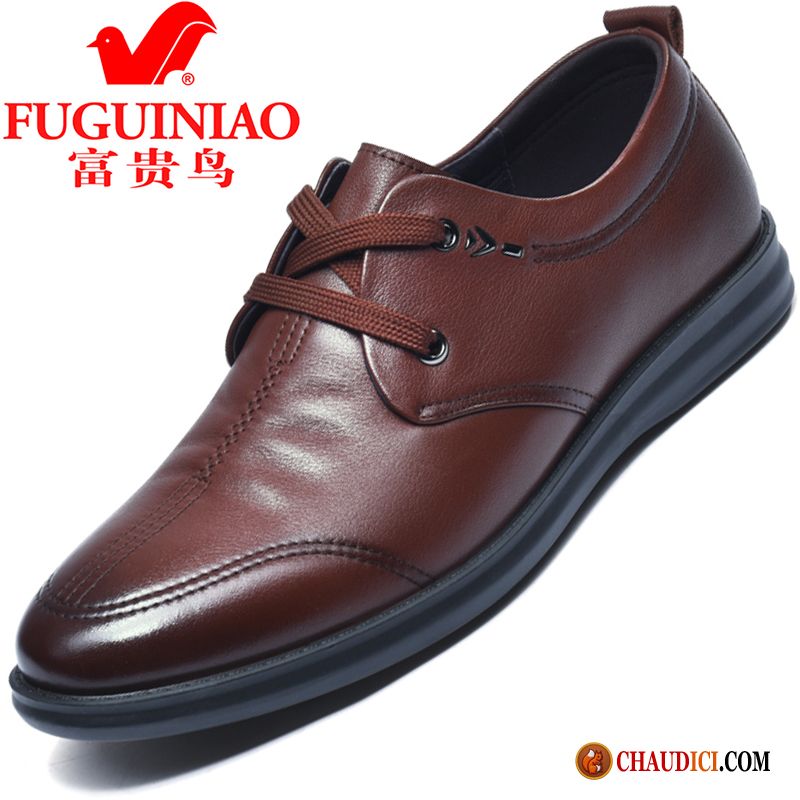 Chaussure Cuir Marron Homme Marron Homme Hiver Cuir Véritable Derbies Tendance