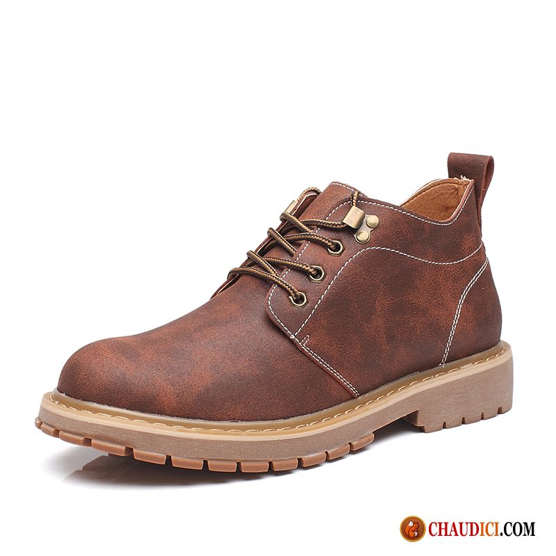 Chaussure En Cuir Homme Homme En Cuir Bureau Tendance Bottes