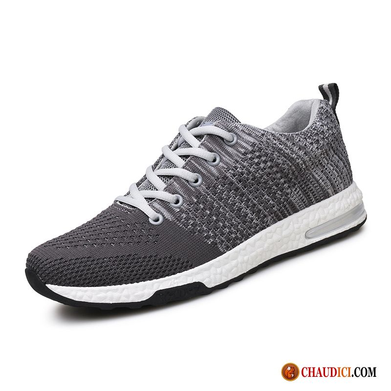 Chaussure Homme Running Pas Cher Sport Mode Respirant Tissage En Vol Mesh