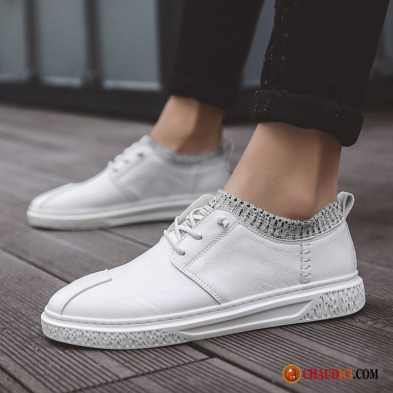 Chaussures Loafers Homme Décontractée Blanc Chaussures En Coton Chaussures De Skate Tous Les Assortis