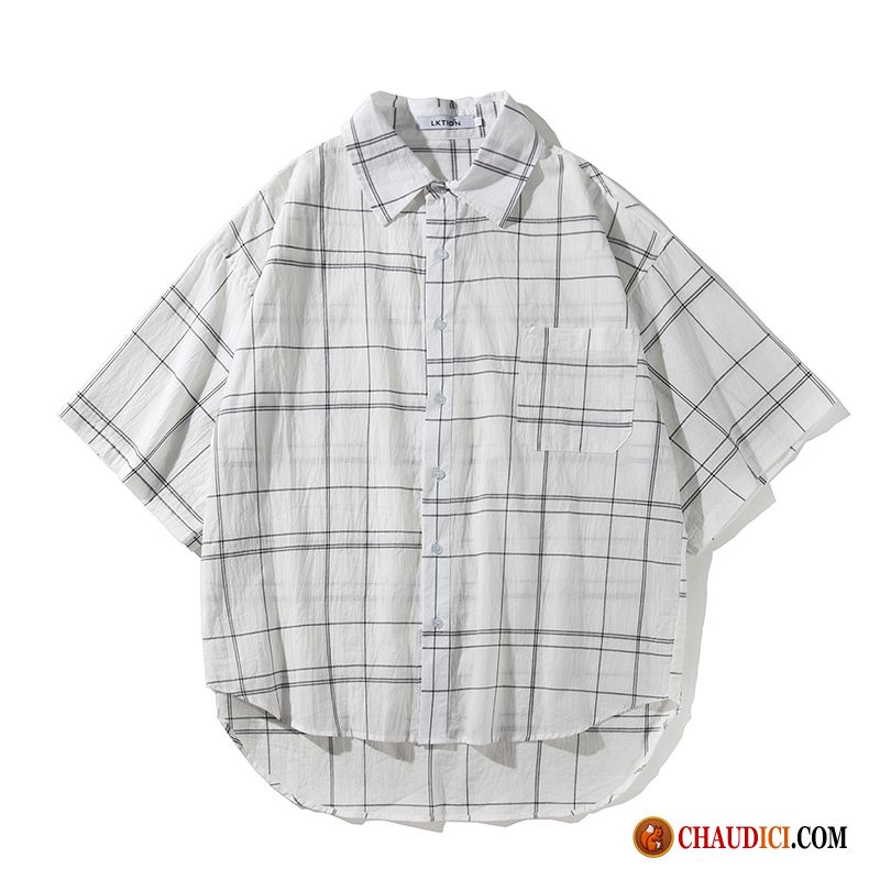 Chemise Homme Marque Pas Cher Chemise Carreaux Manteau Courte Tendance