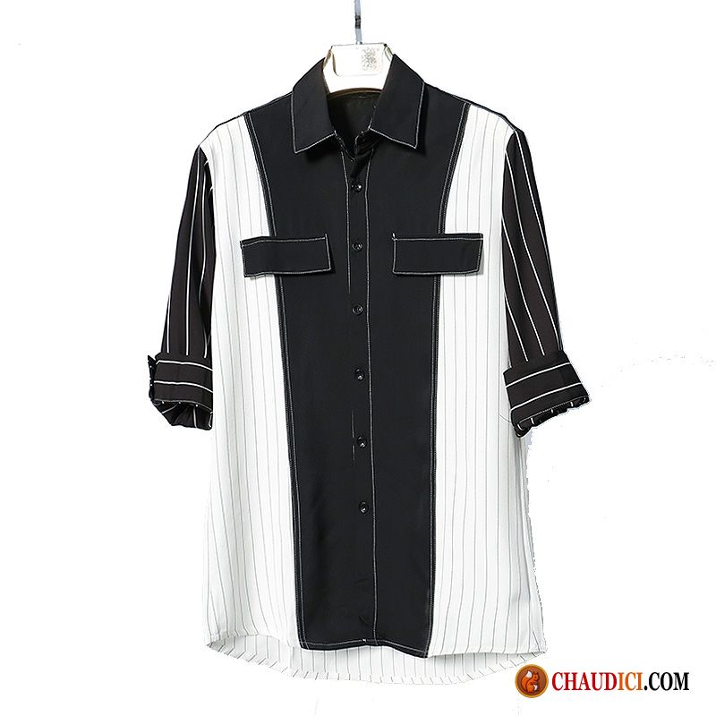 Chemise manches courtes et col cubain en viscose fleurie homme imprime