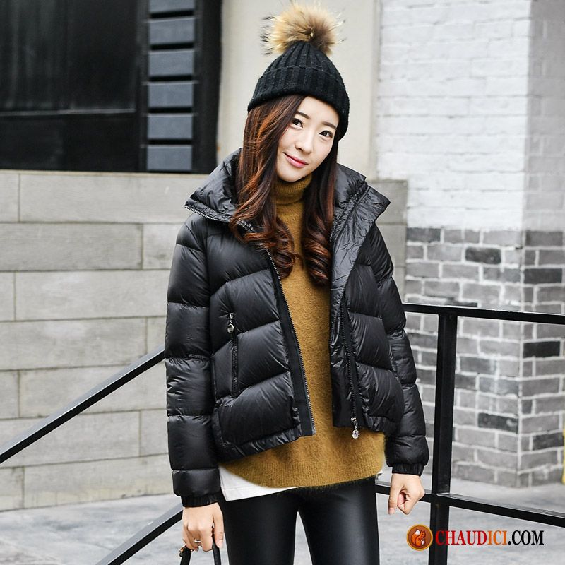 Doudoune Et Parka Femme Hiver Col Mandarin Baggy Court Tendance