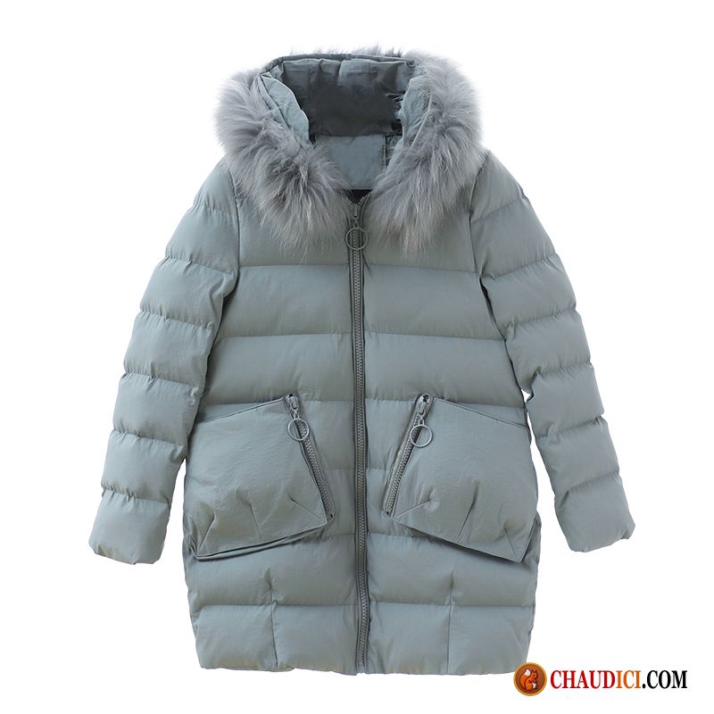 Doudoune Et Parka Femme Vêtements Matelassé Bleu Gris Manteau Hiver En Vente