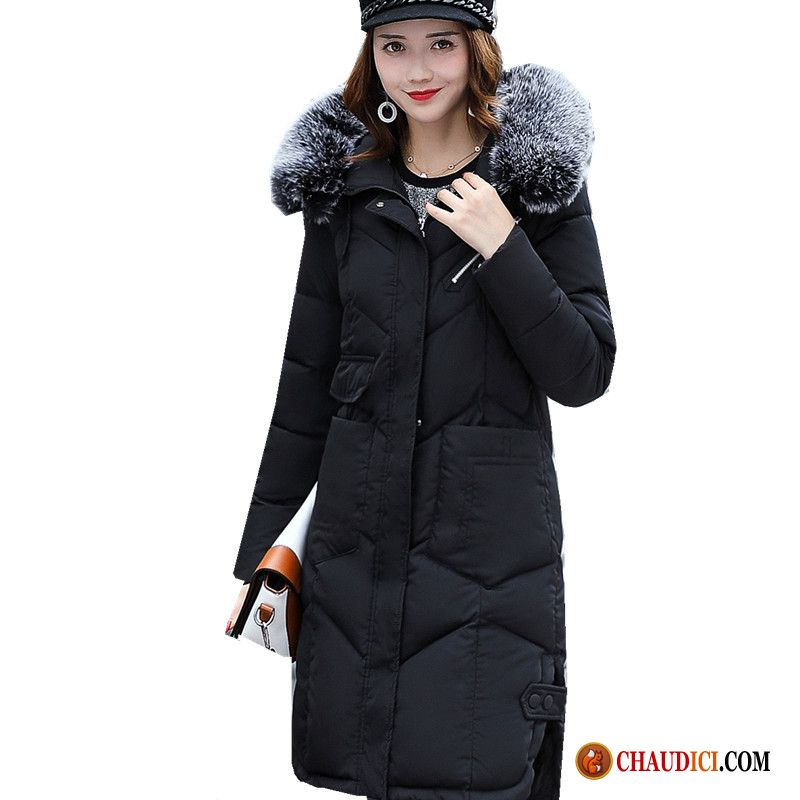 Doudoune Femme Bien Chaude Hiver Doudoune Noir Chauds Mince France