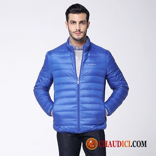 Doudoune Grande Marque Homme Sarcelle Manteau Printemps Jeunesse Court Lumière