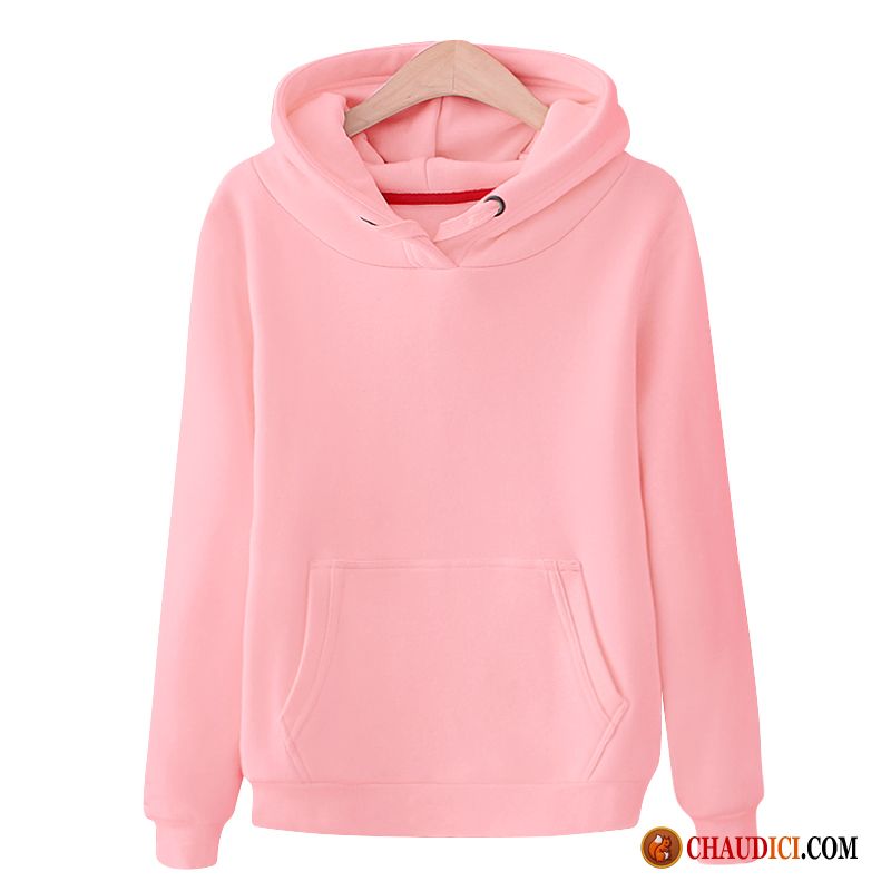 Gros Sweat À Capuche Laine Femme Étudiant Capuche Hoodies Légère Pullovers