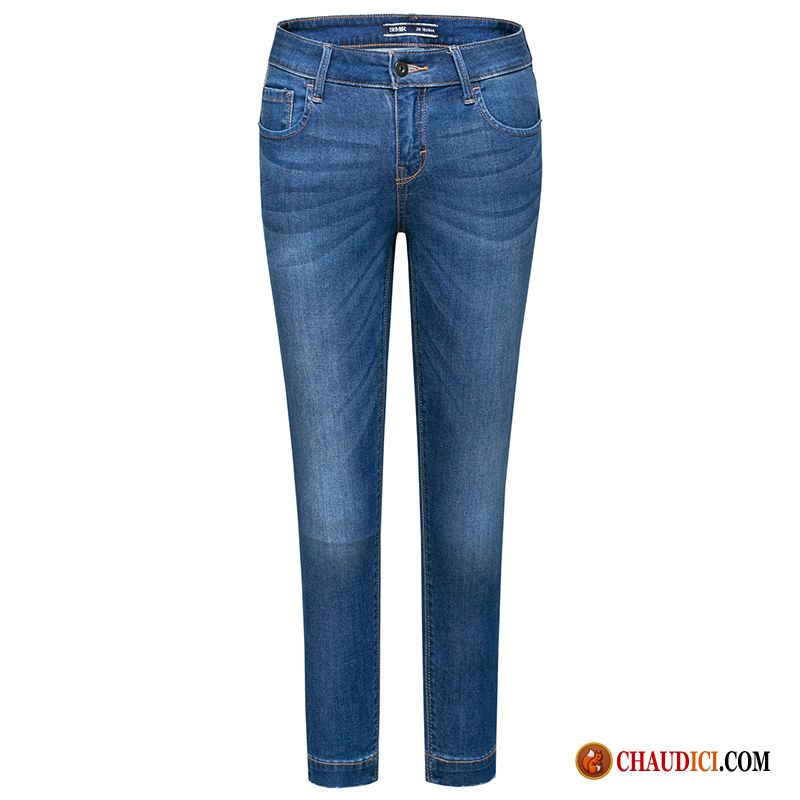 Jean Seven Femme Femme Jambe Droite Jeans Extensible Étudiant