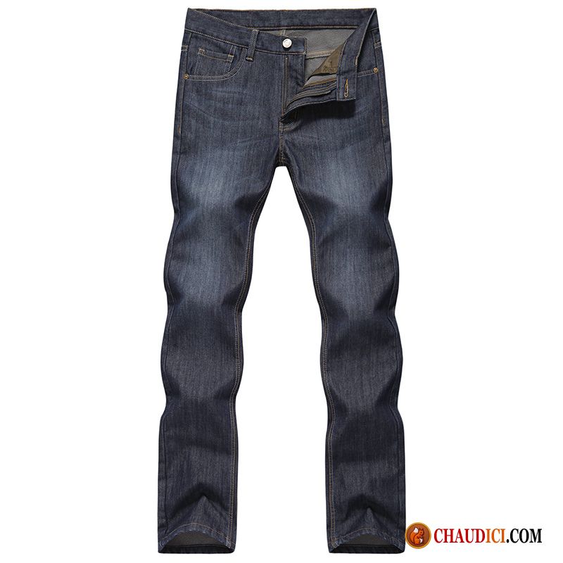 Jean Skinny Gris Homme Jeans Homme Épaissir Slim Pantalon