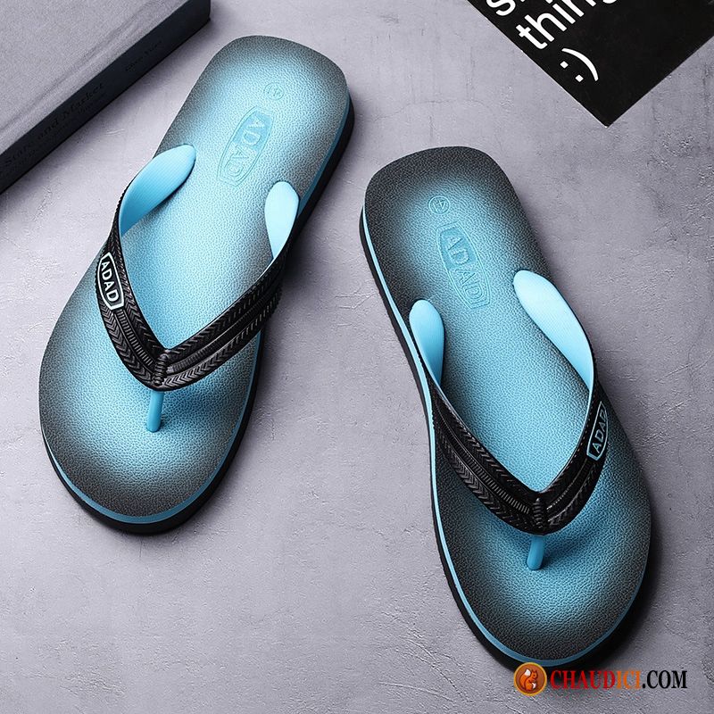 Les Marques De Tongs Hommes Tongs Plage Bleu Outwear Été France