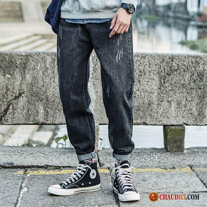 Les Meilleurs Jeans Pour Homme Noir L'automne Marque De Tendance Homme Harlan Soldes