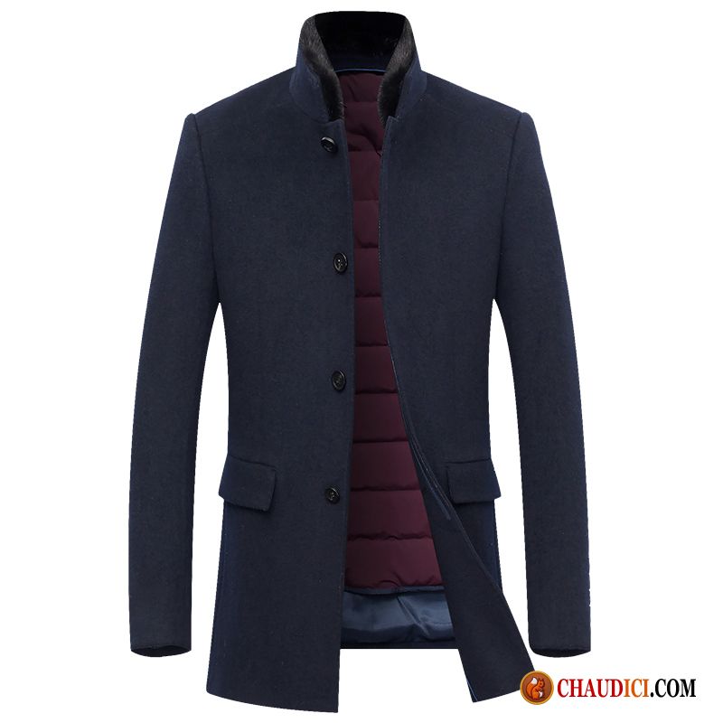 Manteau Classique Homme Manteau Homme Chauds Manteau Pure France