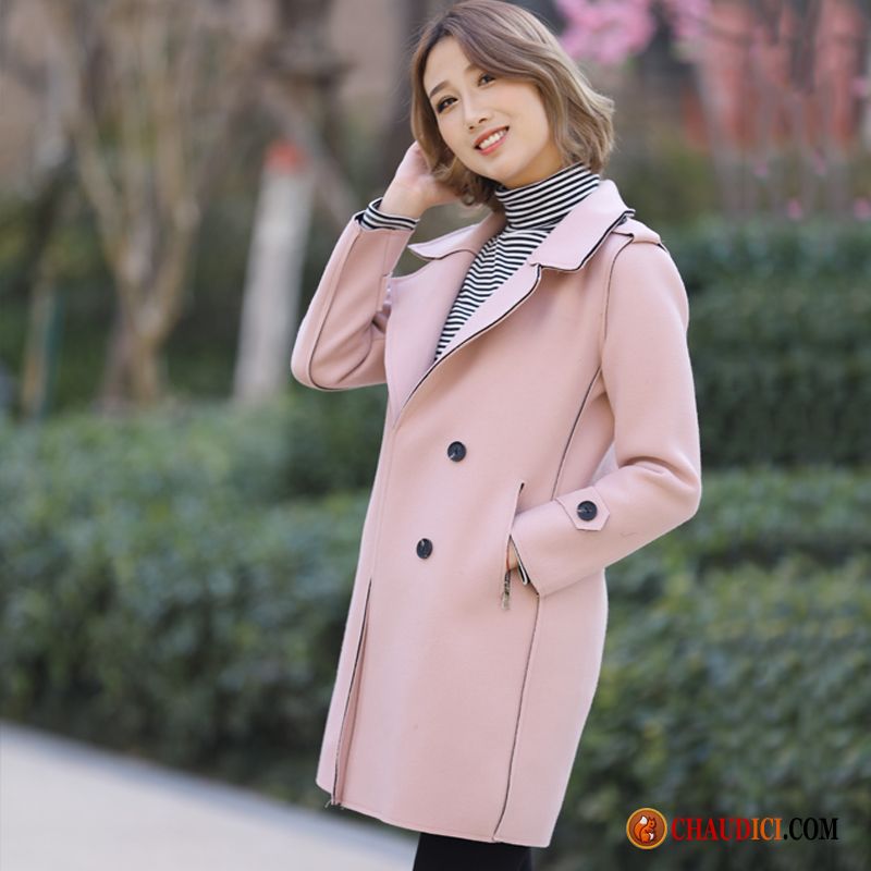 Manteau Et Veste Femme Manteau L'automne Coupe Vent Étudiant Rose Pas Cher