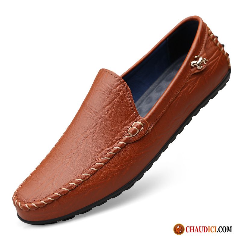 Mocassin A Lacet Homme Marron Flâneurs Derbies Homme Semelle Doux Pas Cher