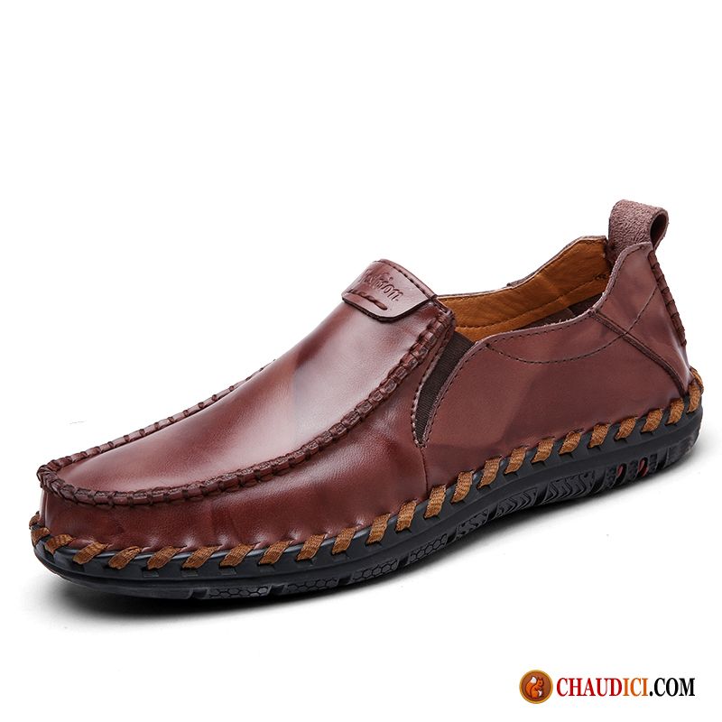 Mocassin Daim Noir Homme Angleterre Hiver Homme De Boîtier Rouge Pas Cher