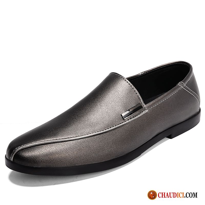 Mocassin Ete Homme Tendance Homme Flâneurs Cuir Véritable Derbies Pas Cher