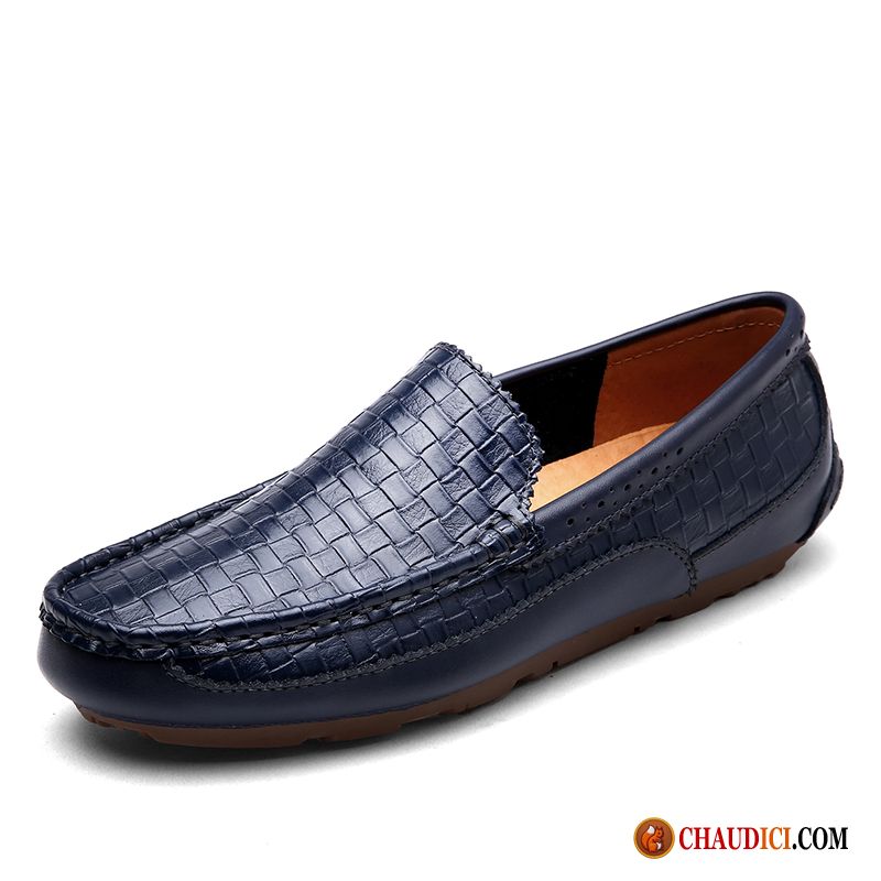 Mocassin Homme Grande Marque Brun Décontractée Flâneurs Homme Tendance Slip-on Pas Cher