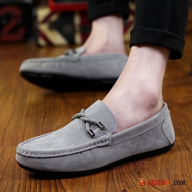 Mocassin Luxe Homme Ivoire Tendance Homme Slip-on Tous Les Assortis Décontractée