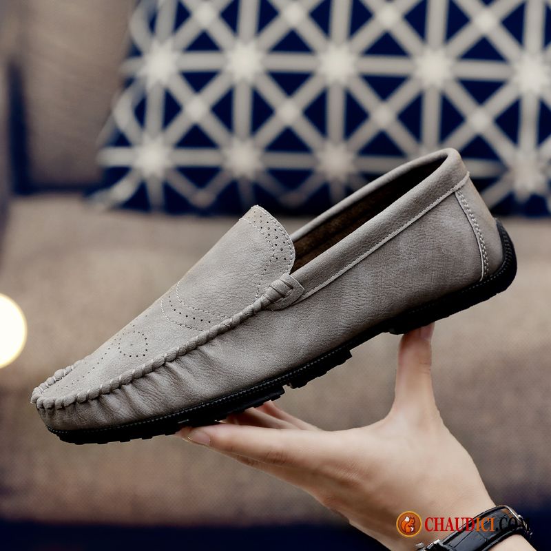 Mocassin Mode Homme Tendance Tous Les Assortis Été Homme Slip-on Pas Cher