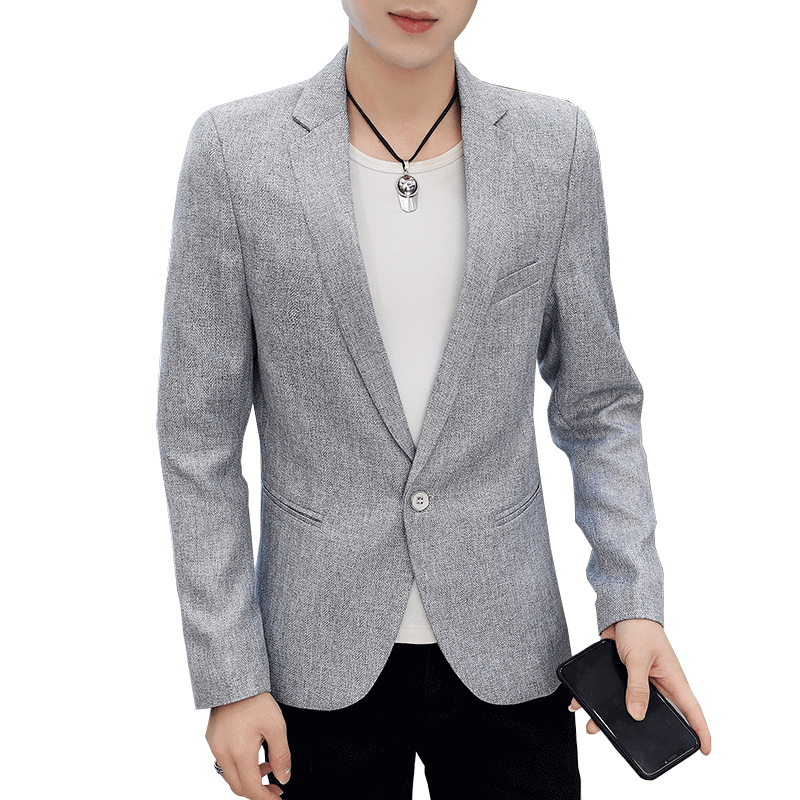 Pantalon Blazer Homme Tendance Décontractée Costume Slim Étudiant