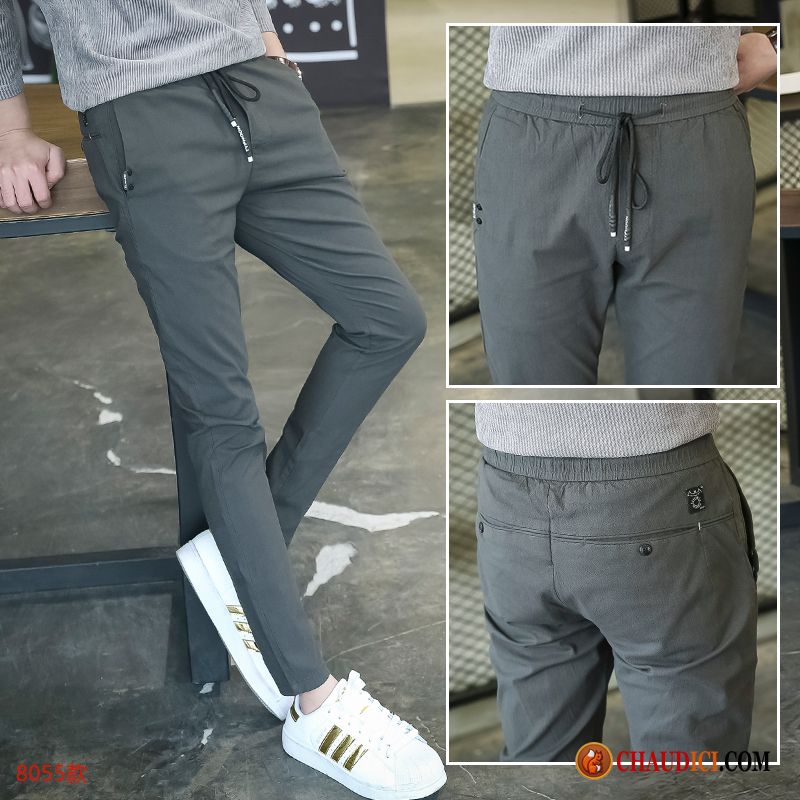 Pantalon Camouflage Homme Argent Tendance Sport Slim Décontractée Jeunesse