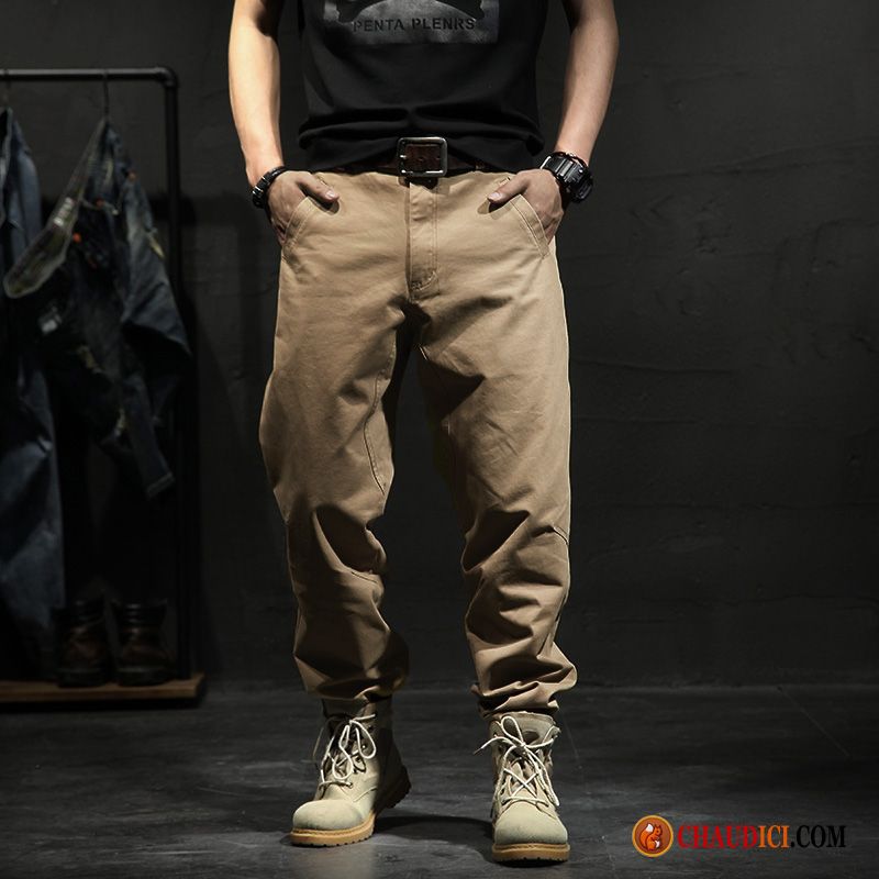 Pantalon Cargo Blanc Homme Grande Taille Saphir Homme Sport Gras Cargo Baggy En Vente