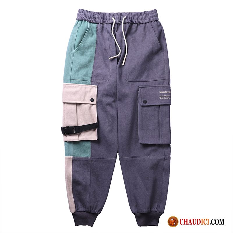 Pantalon Cargo Homme Mode Pas Cher Serrés Marque De Tendance Pantalon Homme Ultra