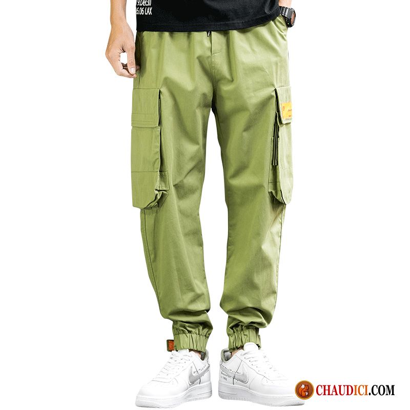 Pantalon Cargo Rouge Homme Vert Pantalon Les Pantalons De Survêtement Printemps Serrés