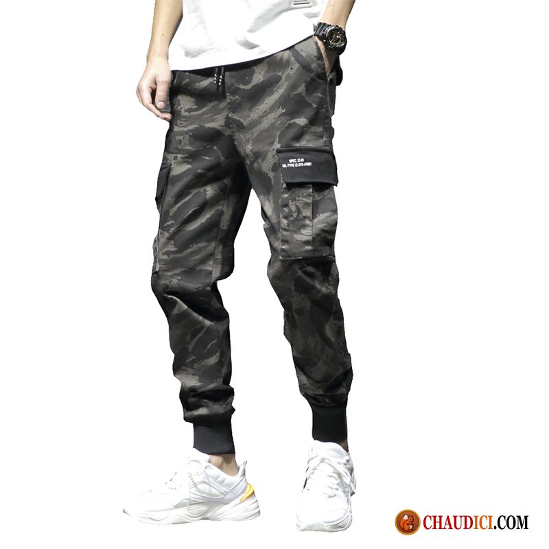 Pantalon Cargo Solde Homme Chameau Collants Baggy Camouflage Grande Taille Printemps En Vente