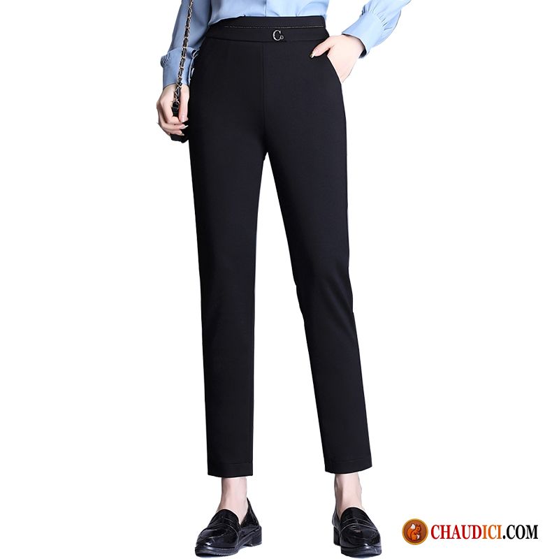 Pantalon Jean Large Femme Blé Jambe Droite Printemps Décontractée Costume Haute Cintrée Pas Cher