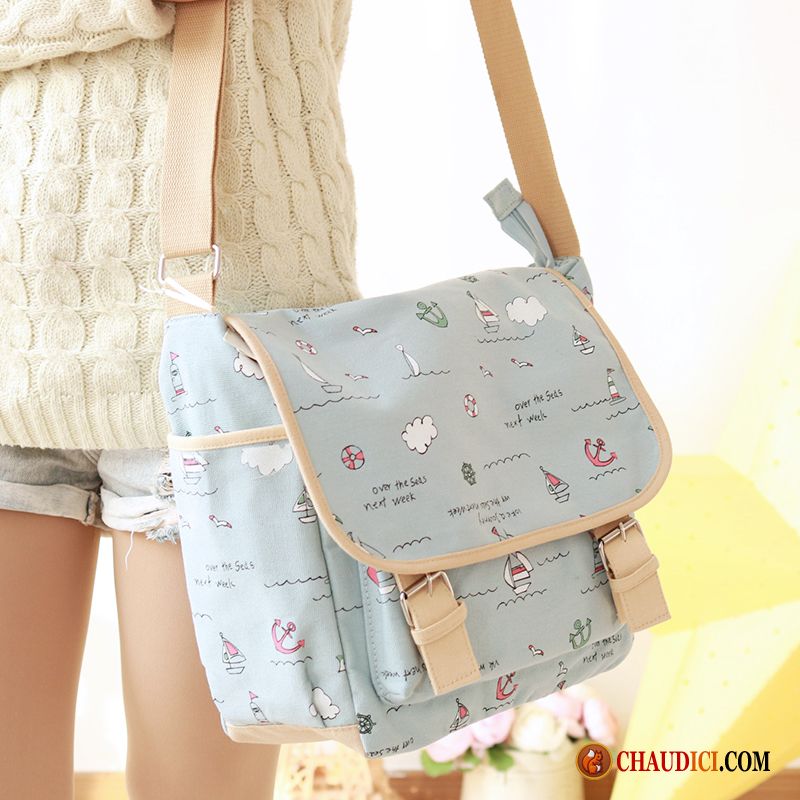 Pochette Bandoulière Fille Étudiant Tendance Cartable Mode Frais