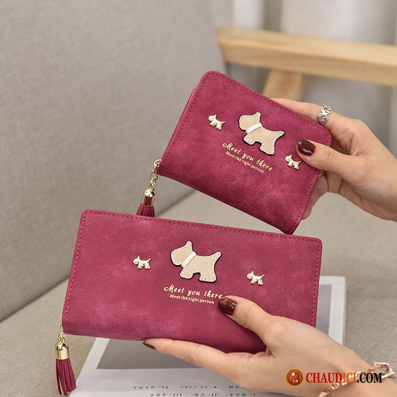 Porte Monnaie Cuir Pas Cher Le Nouveau Pochette Longue Section Femme Fermeture Éclair