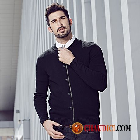 Pull Tendance Homme Seashell Cardigan En Maille Pull Homme Col V En Vente