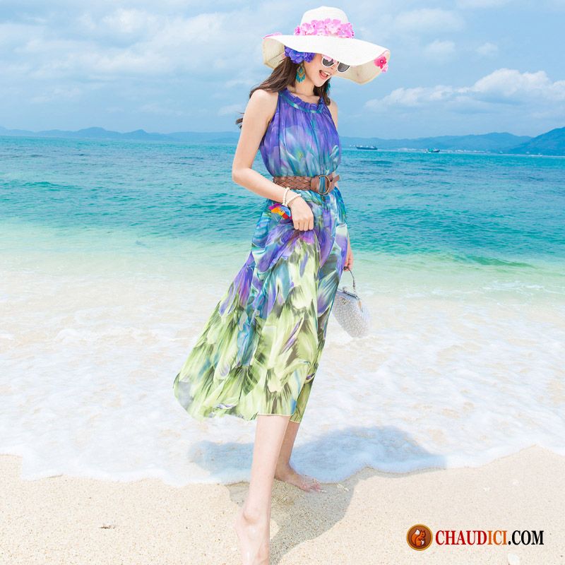 Robe Tendance Pas Cher Essentiel Plage Robe Femme Vacances