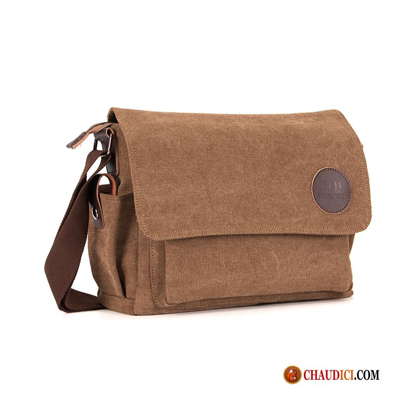 Sac A Bandouliere Homme Saphir Étudiant Toile Homme Loisir Tendance Pas Cher