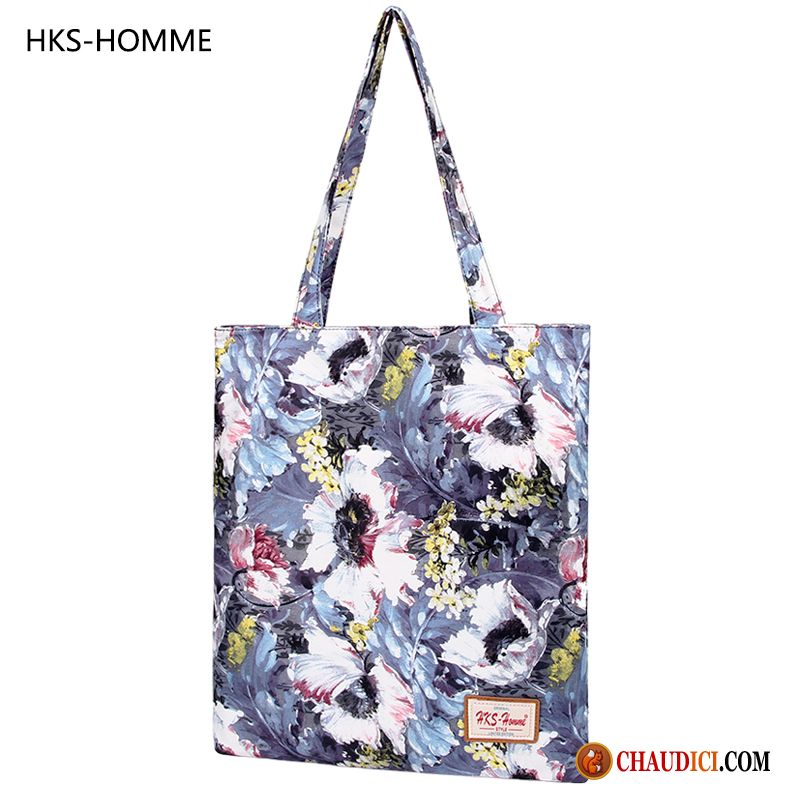 Sac Bandoulière En Cuir Femme Simple Étudiant Toile Art Imprimé