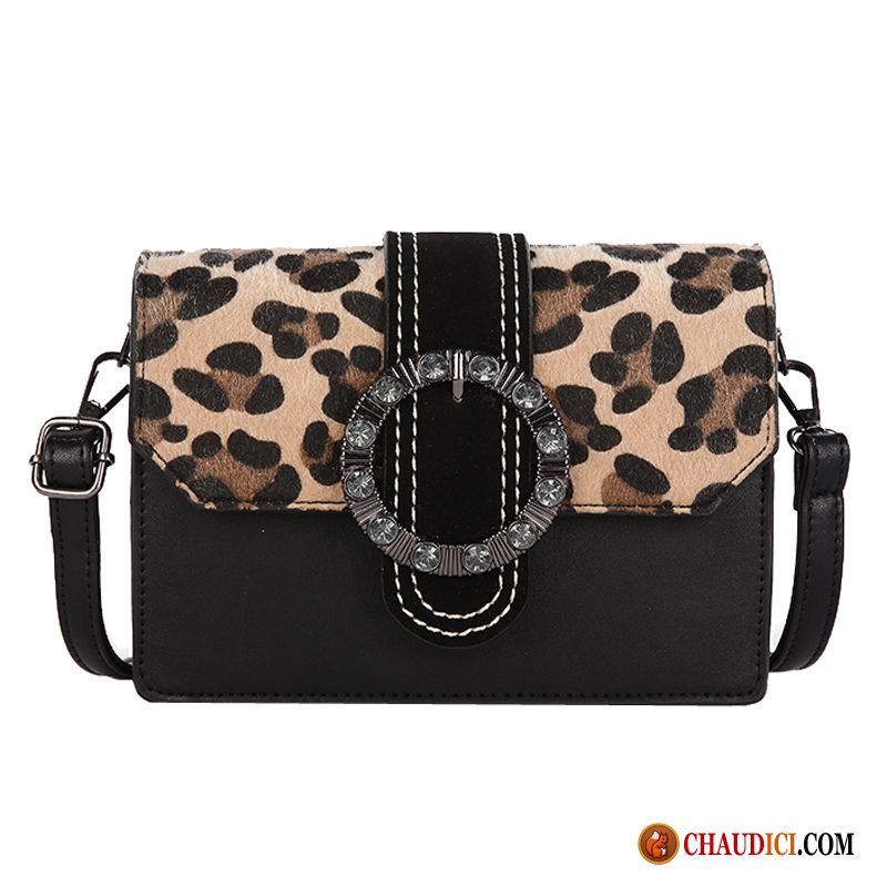 Sac Bandoulière Femme Cuir Seagreen Femme Leopard Mode Petit Noir Pas Cher