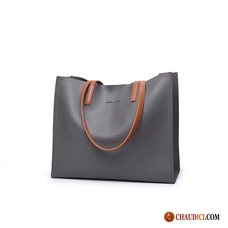 Sac Bandoulière Femme Noir Grand Paquet Mode Femme Sac À Main Grande Capacité En Vente