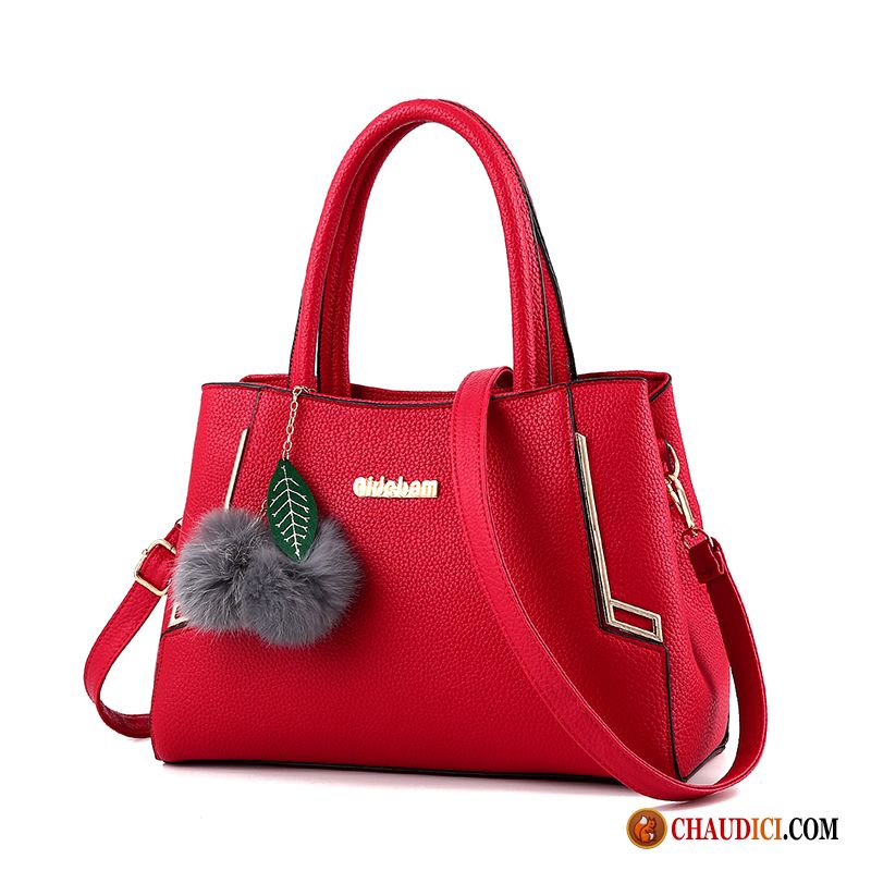 Sac Besace Cuir Souple Femme Grand Paquet Europe Tendance Sacs À Bandoulière Femme Pas Cher