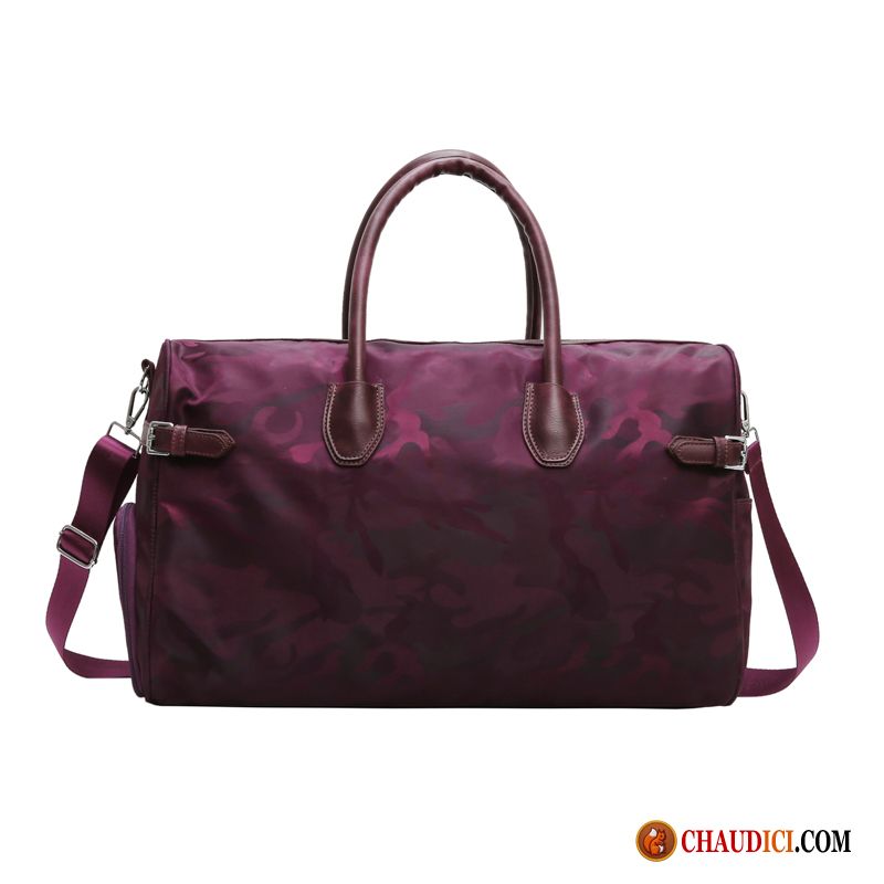 Sac De Voyage Pour Petite Femme Violet Étanche Portable Grande Capacité Bagage