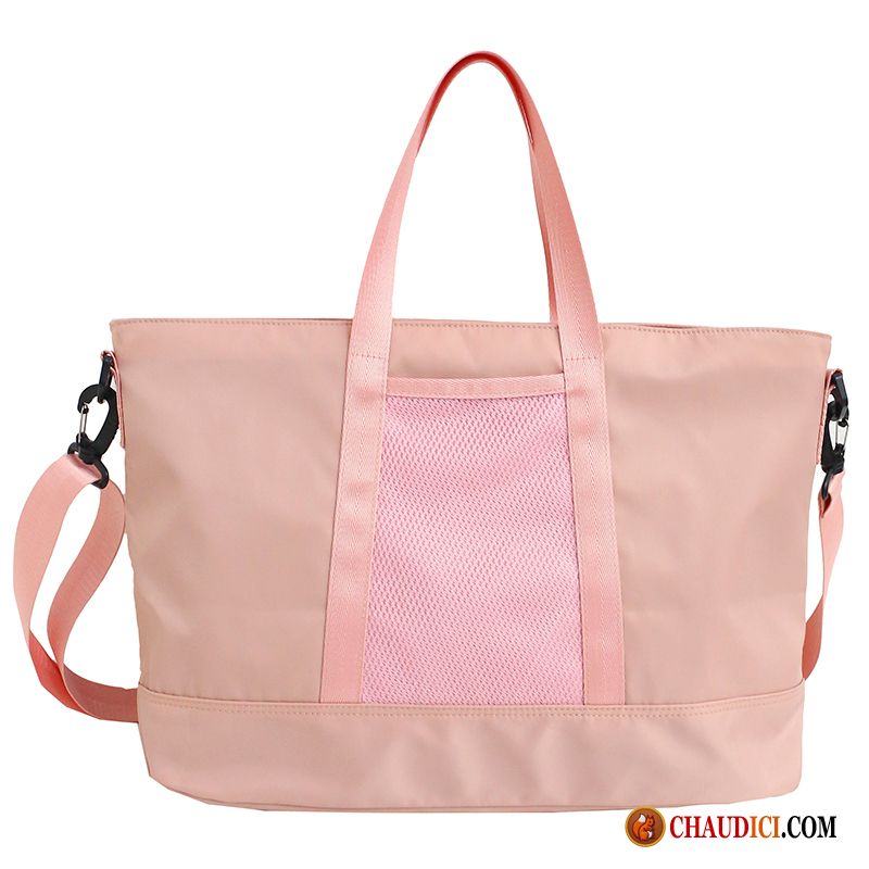 Sac De Voyage Sport Femme Bisque Petit Sac De Sport Entraînement Rose Grande Capacité Pas Cher