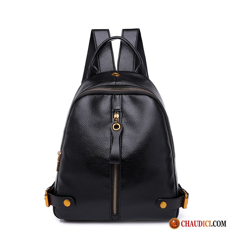 Sac Ecole Mode Femme Petit Noir Personnalité Mini Sac À Dos