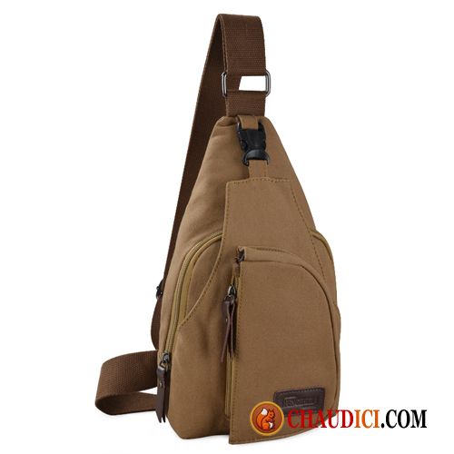 Sac En Bandoulière Homme Pas Cher Loisir Toile Femme Sac Poitrine Sac De Messager