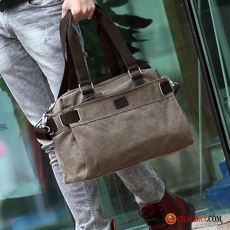 Sac Pour Homme Mode Sac De Messager Hommes Sac À Main Grande Capacité Ultra Pas Cher